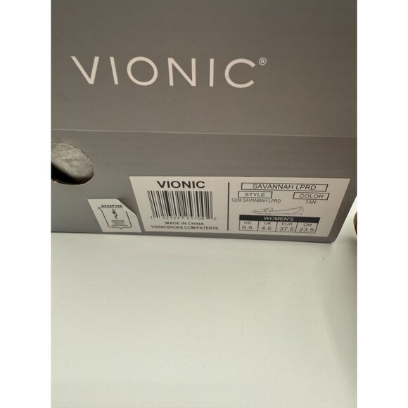 Vionic Women's SAVANNAH Leopard Calf Hair Leather Loafers Flats Size 6.5 - Picture 8 of 8